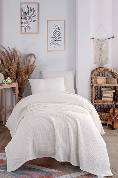 Eponj Home Κάλυμμα Ecocel Pike Μονό - 160x230cm Karde Cream