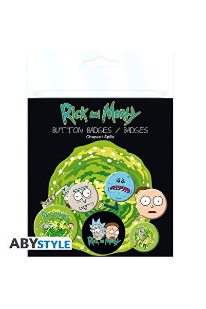 ABYstyle RICK AND MORTY Badge Pack Characters Rozet Seti BP0694