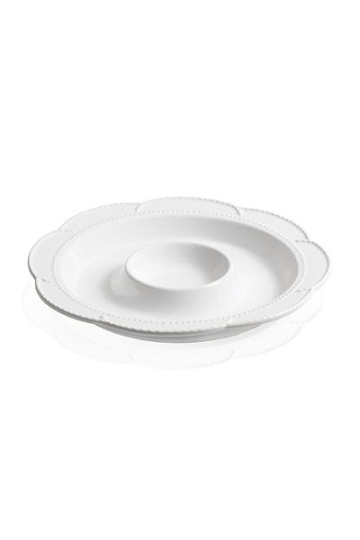 The Mia White 39 cm Serving Plate with Compartments - Grd0013