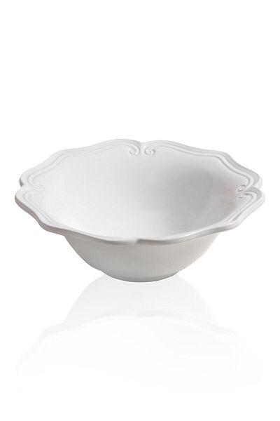 The Mia White Grande Salad Bowl - 29X10 cm Grd0018