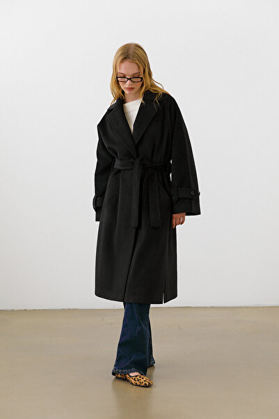 urban focus Belted Long Coat