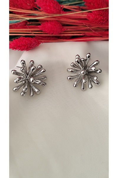 İPAR AKSESUAR Hawai Metal Silver Earring