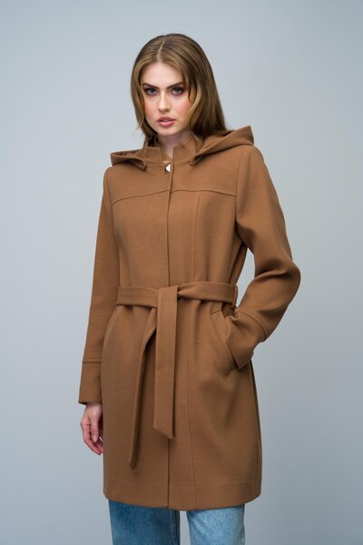 Olcay TABA 3012 - Prevailing Collar and Detachable Hooded Coat