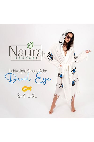naura رداء حمام بيشتيمال للجنسين من كونسبت
