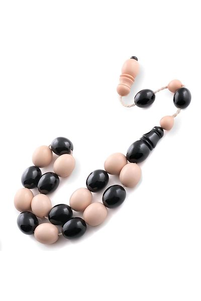TESBİHCİBABA Color of Love Mascot Length Clamping Amber Prayer Beads