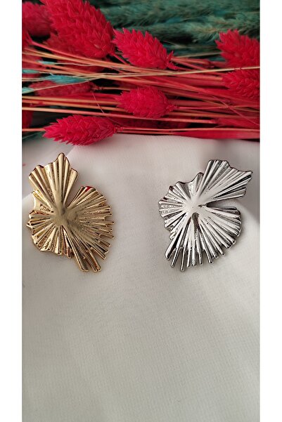 İPAR AKSESUAR Embroidered Metal Silver Earring
