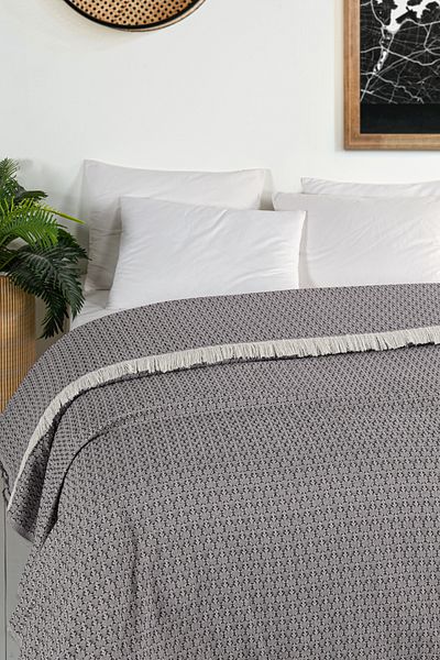 Evim Cotton Arem Dark Indigo Bedspread 200X220 cm (Double)
