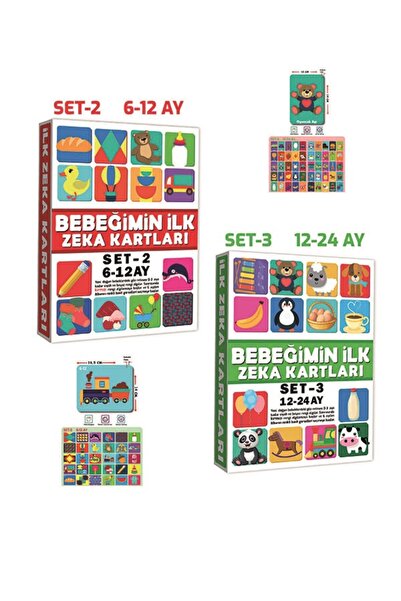 My Baby's First Intelligence Cards Educational Cards 6 - 12 Months and 12-24 Months Set of 2