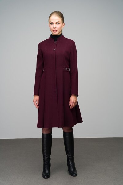 Olcay Kabát s vysokým límcem a kovovými doplňky - A.Mürdüm 3054