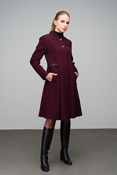 Olcay Kabát s vysokým límcem a kovovými doplňky - A.Mürdüm 3054