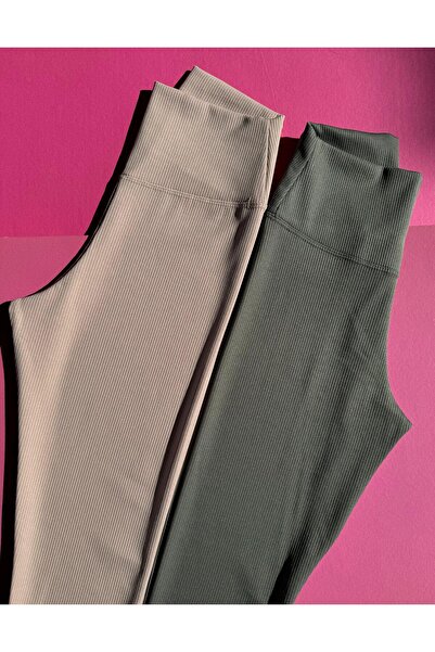 VicTroy Dámské legíny s vysokým pasem a zotavením – košilková tkanina, 2dílná...