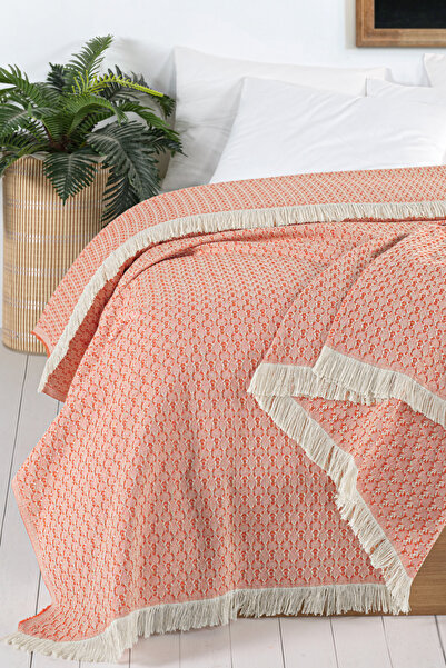 Evim Orange Cotton Arem Bedspread 200X220 cm Double