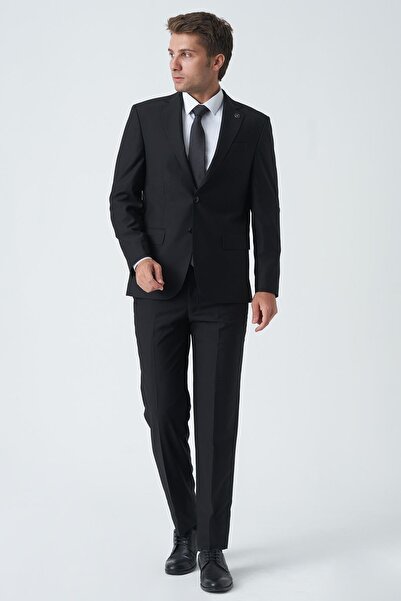 White Stone Derby T2461 4 Drop Slim Fit Likralı Takım Elbise Desenlii