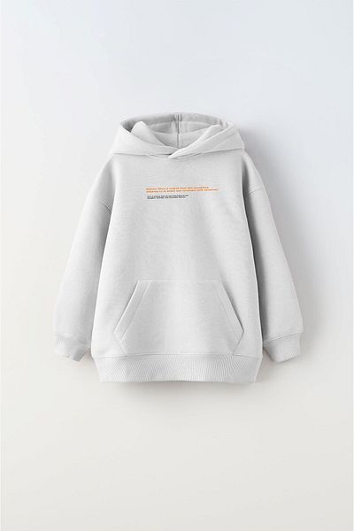 The Champ Clothing Hanorac alb unisex pentru copii - Hanorac cu glugă, fleece Art Work Sculpture imprimat