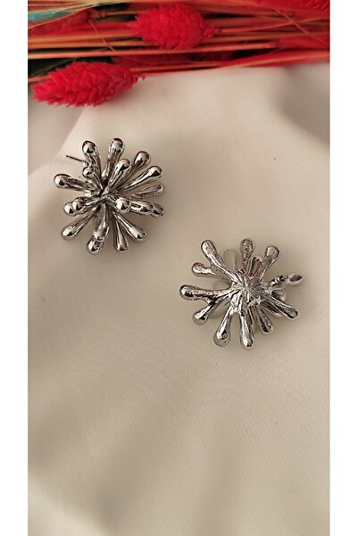 İPAR AKSESUAR Hawai Metal Silver Earring