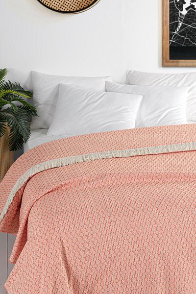 Evim Orange Cotton Arem Bedspread 200X220 cm Double