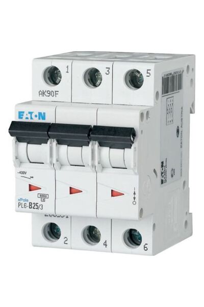 Eaton PL6-B25/3 OTOMATİK SİGORTA - 6KA - B EĞRİSİ - Y7-286591