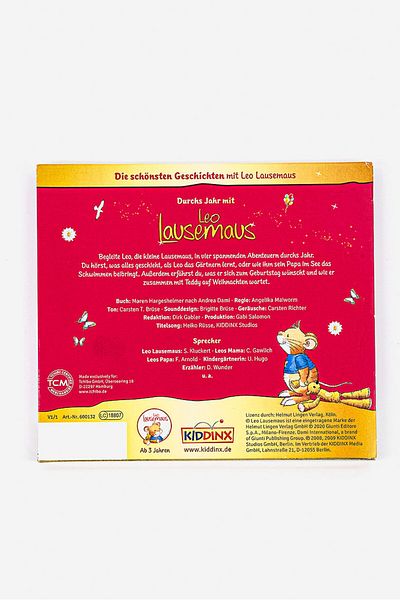 Tchibo Through The Year With Leo Lausemaus CD, Red and Gold