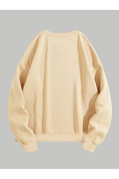 Karatopak Hanorac oversize unisex cu decolteu cu imprimeu