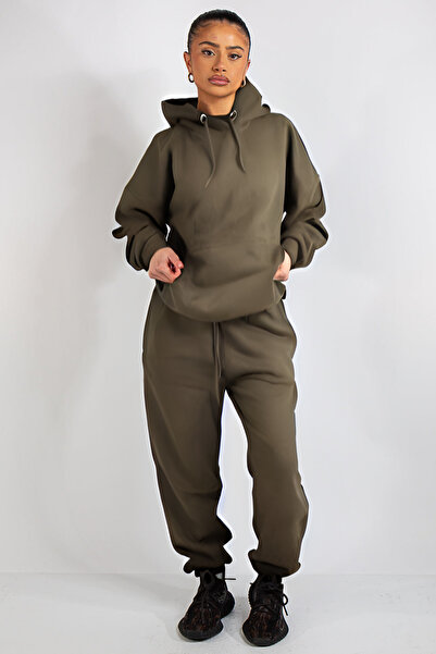 CMZ COLLECTİON Γυναικείο σετ χειμερινής φόρμας με 3 κλωστές, χοντρό, χωρίς στ...