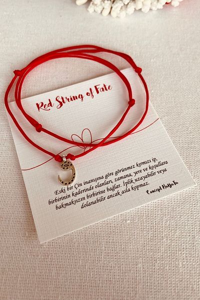 Concept HuBuTU Set of 2 Women's Vav Figured Women's Men's Red Rope Infinity Bracelet