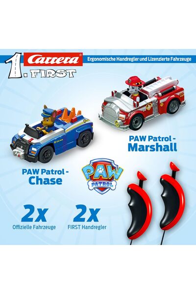 Carrera Paw Patrol On The Track Başlangıç Seti - Paw Patrol Karakterli Uzaktan Kumandalı Arabalar
