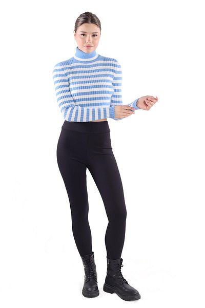 Rays Model 6622 - Pulover moale cu dungi albastre
