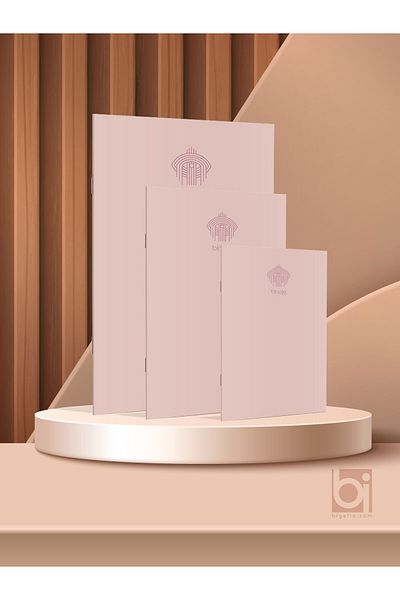 Bi bigelio Pink Set of 3 Bi Note Wire Stitched Notepad