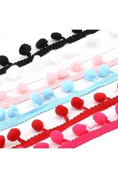 ipekhobi Şerit Pon Pon 1 Metre Mor 10 lu Paket