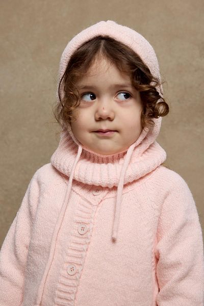 Fahhar Kids Stringed Children's Snow Beanie Pink