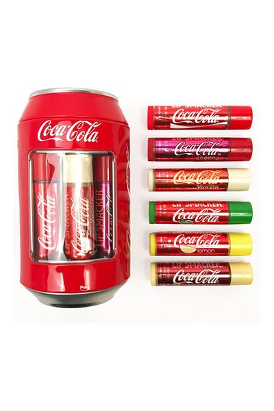 Lip Smacker Coca Cola Classic Can Tin Box 6 Pcs