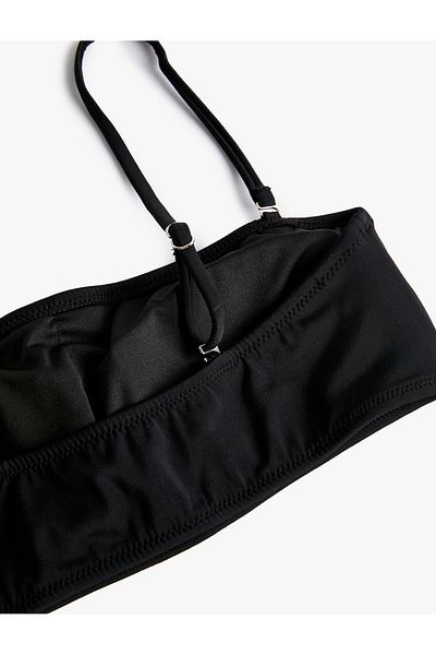 Koton Strapless Bikini Top with Removable Thin Straps