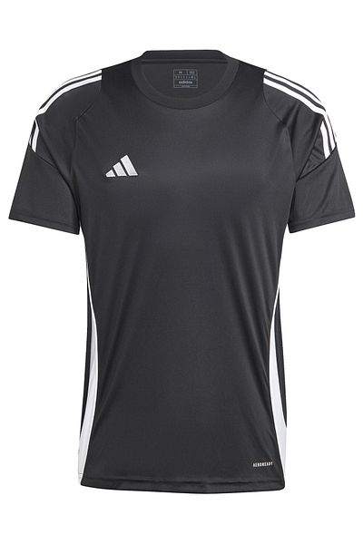 adidas Ανδρικό μαύρο αθλητικό μπλουζάκι Tiro24 Jsy IJ7676