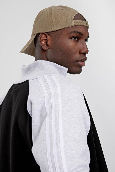 NOMARC Φούτερ με μαύρο χερούλι 3 ρίγες με φερμουάρ