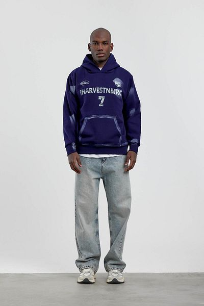 NOMARC Φούτερ με γραπτή κουκούλα Navy Blue Harvest 7