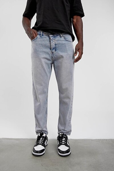 NOMARC Відкритий синій KP-398-1 BF джинси з потертостями