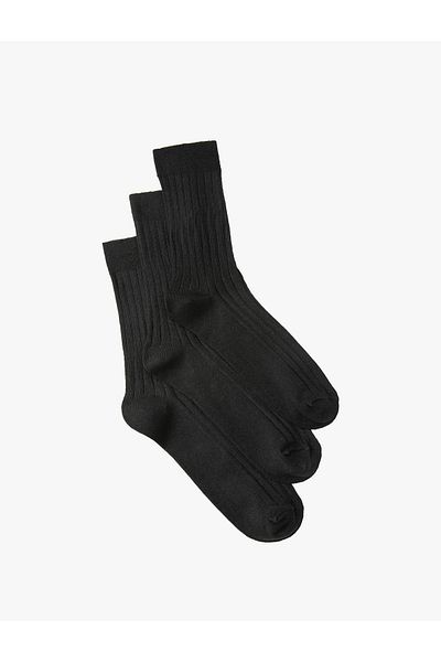 Koton Set șosete texturat din 3 piese - Multicolor