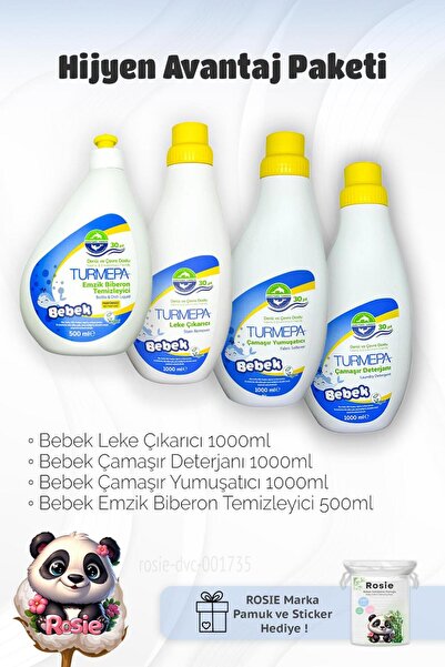 Turmepa Bebek Hijyen Avantaj Paketi ve Rosie Pamuk