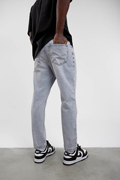 NOMARC Відкритий синій KP-398-1 BF джинси з потертостями