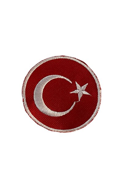 DOĞAN ASKERİ MALZEME Yuvarlak Kol Bayrak Arma Peç Cırtlı