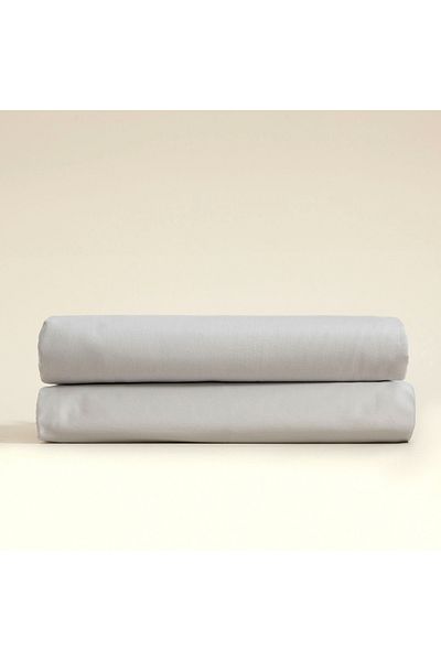 Chakra Alana Fitted Bed Sheet Double Size 160x200 Cm Stone