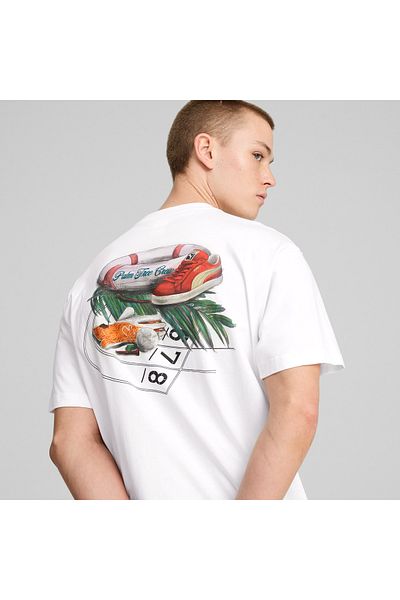 Puma X Ptc Graphic Unisex Λευκό T-shirt