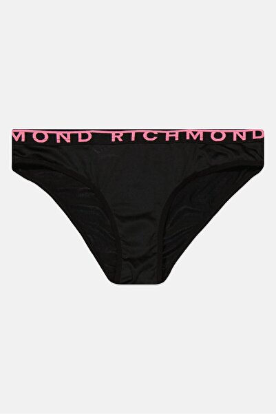 John Richmond Women Brand Logo Pull On Panty, Black