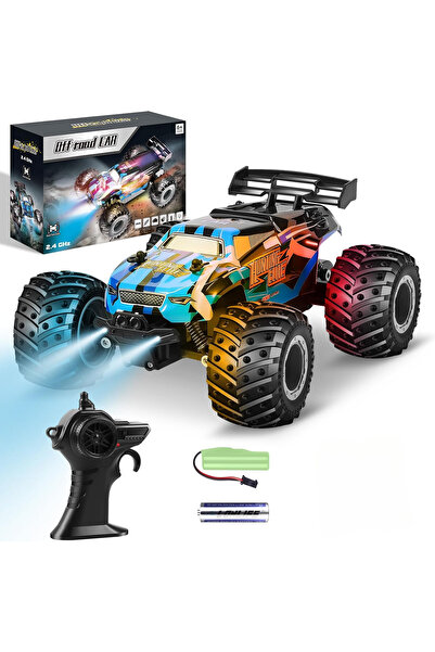 Vardem 2.4GHz Uzaktan Kumandalı Full Fonksiyon Şarjlı LED Işıklı Gövde Off-Road Araba