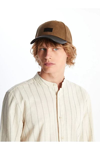 LC Waikiki ΑΞΕΣΟΥΑΡ LCW Ανδρικό καπέλο με καπέλο Khaki Suede Look
