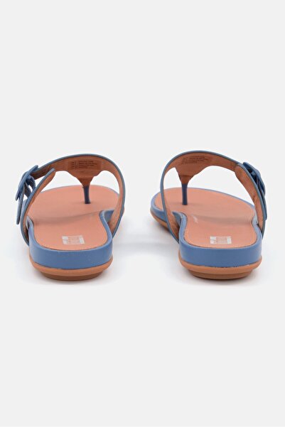 Fitflop Women Gracie Rubber Adjustable Buckle Flats, Blue