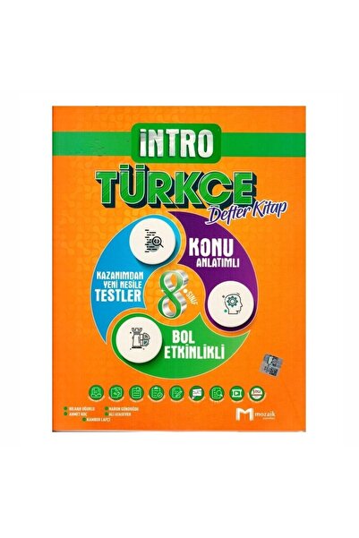 Mozaik Yayınları 8. Sınıf Türkçe Intro Defter Kitap 2026