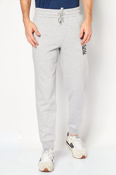 Michael Kors Men Sportswear Fit Drawstring Brand Logo Training Sweatpants, Grey
