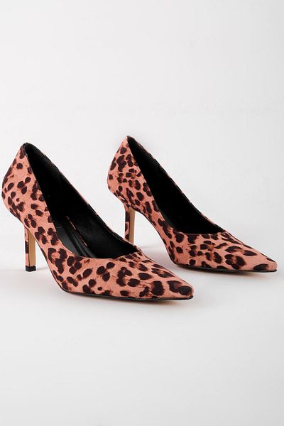 Lal Shoes & Bags Дамски обувки Valse с леопардов шарен ток и остър връх