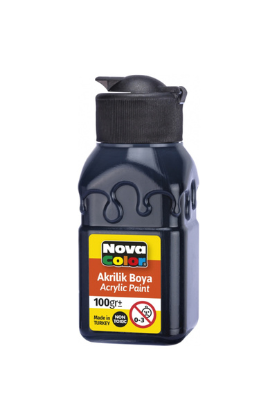 Nova Color Akrilik Boya Şişe 100 Cc Siyah Nc 2015 / Nova Color